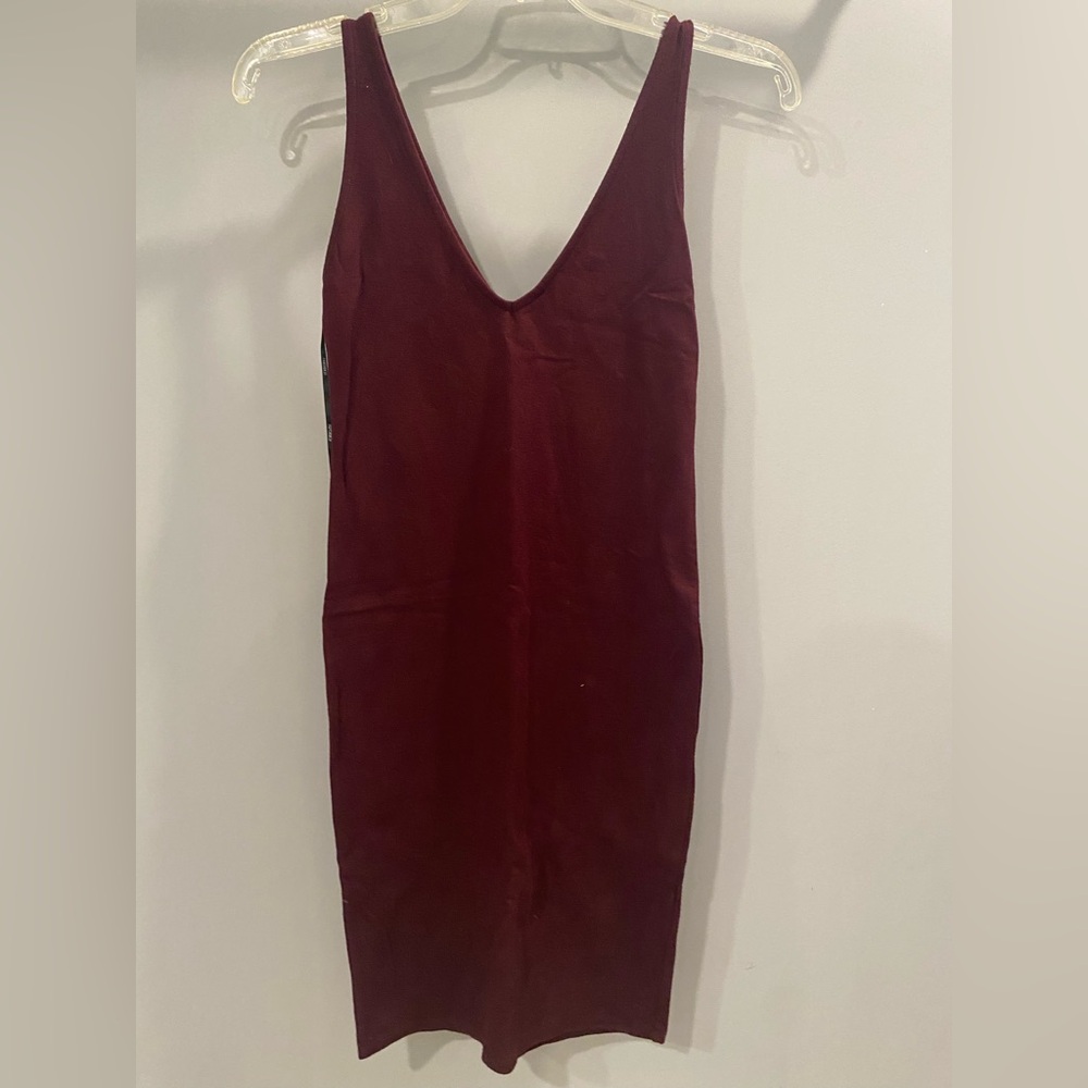 Burgundy Sleeveless Dress
